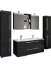 ebuy24 Badmöbelset BudasiSS Schwarz 111 x 47 cm