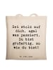 Mr. & Mrs. Panda Henkeltasche Spruch Mit Enttäuschungen umgehen ... in Creme