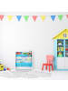 relaxdays Kinder Bücherregal Lagerfeuer in Bunt - (B)62 x (H)71 x (T)29 cm
