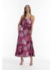 faina Maxikleid Mit Animal-Print in Pink