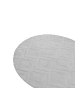 Beliani Kurzflor KEVIREL in Grau - (W) 160 x (L) 160 cm