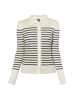 DreiMaster Damen Strickjacke in Wollweiss Marine