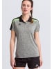 erima Liga 2.0 Poloshirt in grau melange/schwarz/green gecko