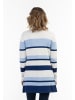 usha BLUE LABEL Strick Cardigan in Weiss Blau Marine