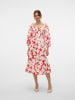 Vero Moda Kleid in Fiery Red