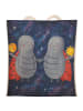 Mr. & Mrs. Panda Tote Bag Sternzeichen Zwilling Design ohne Spruch in Weiß