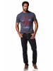 ARIZONA T-Shirt in blau-meliert