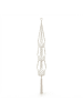 relaxdays 7-tlg. Makramee-Blumenampel Set in Creme