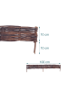 relaxdays 5 x Beeteinfassung in Braun - (B)100 x (H)10 cm