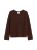 Marc O'Polo Bouclé-Pullover regular in Black Cherry