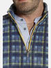 Charles Colby Fleece-Sweatshirt EARL LOWELL in blau kariert
