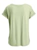 Beach Time V-Shirt in lime + weiß