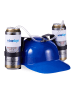 relaxdays 4x Party-Trinkhelm in Blau