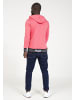PLUS EIGHTEEN Herren Kapuzenpullover in Pink