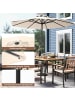 COSTWAY Sonnenschirm 250 cm in Beige