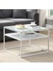 FineBuy Couchtisch in Weiß / Glas / 60x60x45