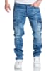 Amaci&Sons Regular Slim Cargo Jeans MIAMI in Hellblau