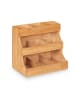 relaxdays Kaffee Organizer in Natur - (B)26,5 x (H)24 x (T)17,5 cm