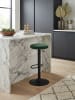 KADIMA DESIGN Barhocker Samt Hocker ohne Lehne 58 - 79 cm in Grün