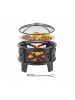 relaxdays Feuerschale in Schwarz/ Bronze - (H)58 x Ø 66 cm