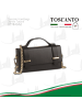Toscanto Leder Handtasche Toscanto Tasche schwarz ca. 19cm