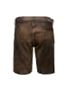 KRÜGER Lederhose Harvey mit Gürtel in braun