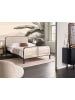 Beliani Doppelbett GONFARON in Schwarz/Braun - (W) 146 x (H) 108 x (L) 209 cm