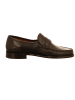 Sioux Mokassin Slipper in schwarz