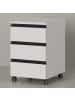 KADIMA DESIGN Rollcontainer Soft-Close 3 Schubladen, Bürocontainer "Stuttgart" in Greige