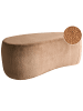 Beliani Pouf BAYARD in Braun - (W) 115 x (H) 43 x (L) 56 cm