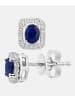 Diamant L'éternel Ohrstecker aus 375 Weißgold mit Diamant mit Saphir