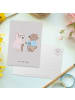 Mr. & Mrs. Panda Postkarte Altenpfleger Herz ohne Spruch in Grau Pastell