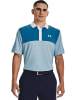 Under Armour Polo "UA Perf 3.0 Color Block Polo" in Blau