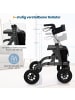 COSTWAY Rollator 2 in 1 in Schwarz