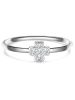Glanzstücke München Ring Kleeblatt aus Sterling Silber mit Zirkonia in silber