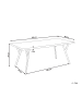 Beliani Esszimmertisch ALTON in Braun/Schwarz - (W) 90 x (H) 76 x (L) 180 cm
