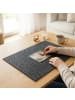 relaxdays Puzzlebrett in Grau - (B)80 x (T)58 cm