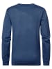 Petrol Industries Unifarbener Pullover Jerome in Blau