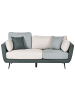 Beliani 3-Sitzer Sofa BOLGA in Grün/Weiß/Schwarz - (W) 185 x (H) 89 x (L) 83 cm