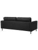 Beliani 3-Sitzer Sofa SAVALEN in Schwarz - (W) 204 x (H) 87 x (L) 91 cm