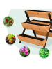 relaxdays Vertikalbeet in Orange/ Schwarz - (B)75 x (H)82 x (T)90 cm