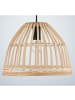 home24 home24 1-flammige Pendelleuchte aus Eisen & Rattan in Beige, 35 x 150 x 35 cm in Beige