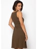 SASSYCLASSY Baumwoll Jerseykleid in Khaki