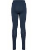 Hummel Leggings "Mix Mid Waist Tights" in Schwarz