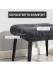 HOMCOM Sitzhocker in Dunkelgrau 45L x 41B x 38H cm
