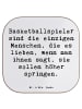 Mr. & Mrs. Panda Glas-Untersetzer Spruch Basketball Motivation m... in Weiß