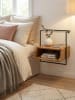 KADIMA DESIGN Wandkonsole, Mango-Holz, Industrial-Stil, 44x45x35cm, Boxspringbetten