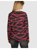 Navigazione Sweatshirt in dk. grau mel./himbeere