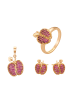 faina Women Jewelry Set in Rose Gold  Pink