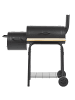 Beliani Holzkohlegrill SATAH in Schwarz - (W) 110 x (H) 115 x (L) 51 cm